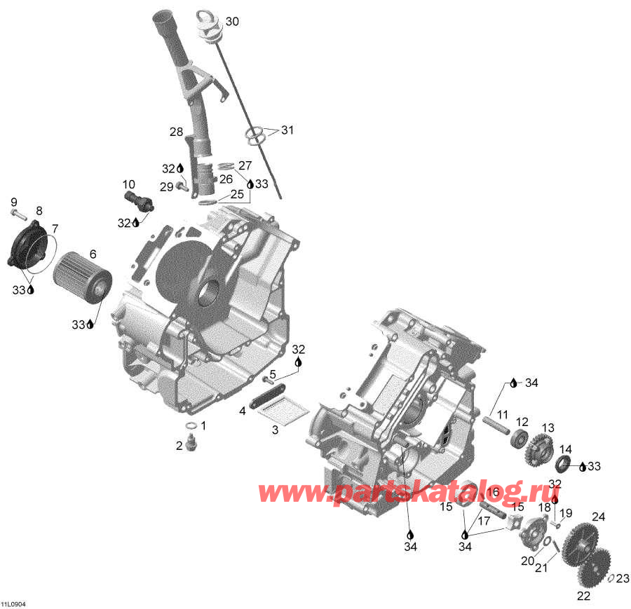 Snowmobiles Lynx  - Lubrication And Oil Pump - Lubrication   