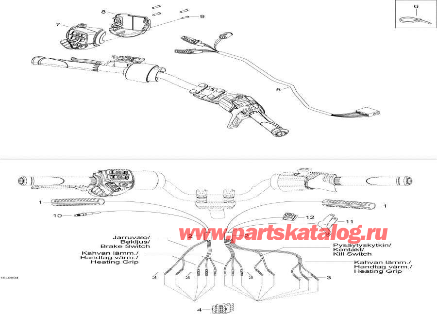 Snowmobiles lynx  - Steering Harness /    