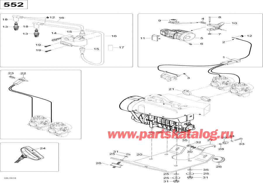 Snowmobiles lynx  -    Sport - Engine And Engine Support