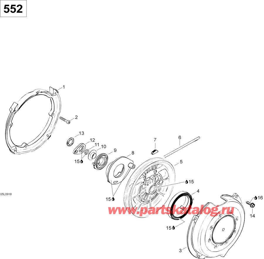 Snowmobiles Lynx  - Rewind  - Rewind Starter