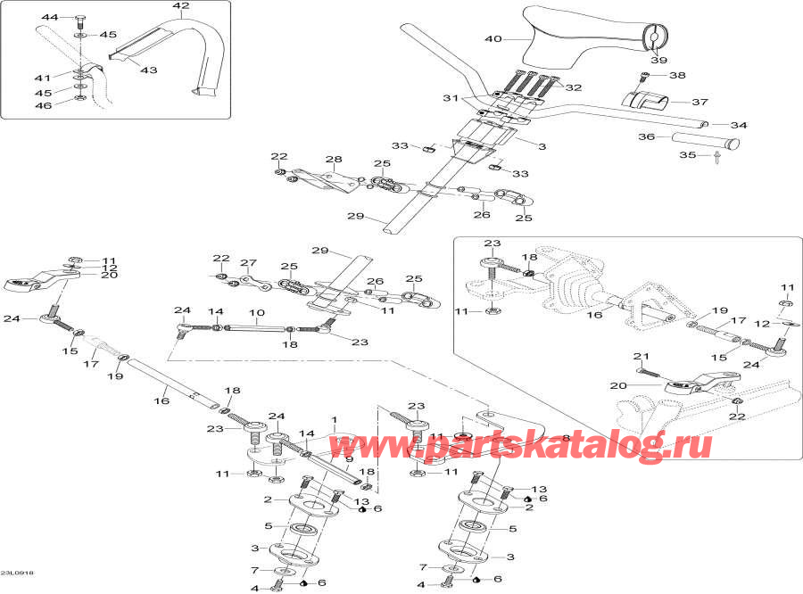 Snowmobile Lynx  - Steering System -   System