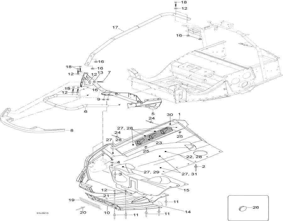 Snowmobiles lynx  -   / Bottom Pan