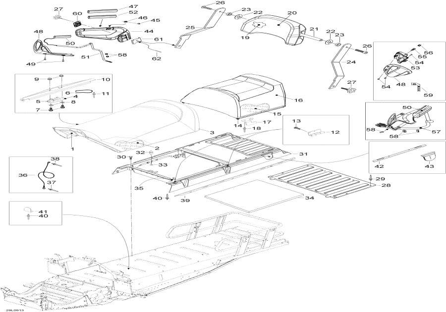 Snow mobile   -  / Seat