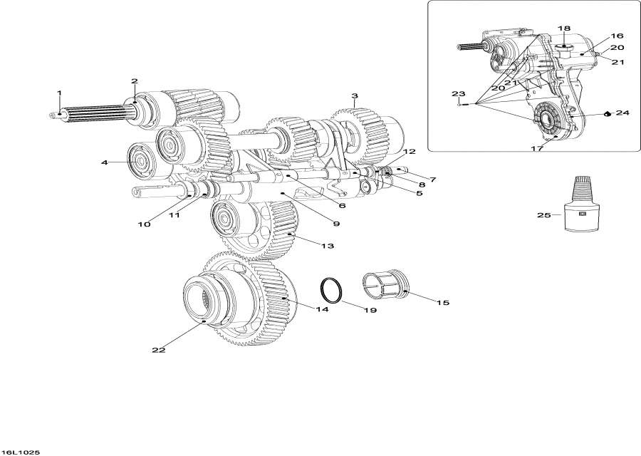 Snow mobile lynx  -  - Transmission