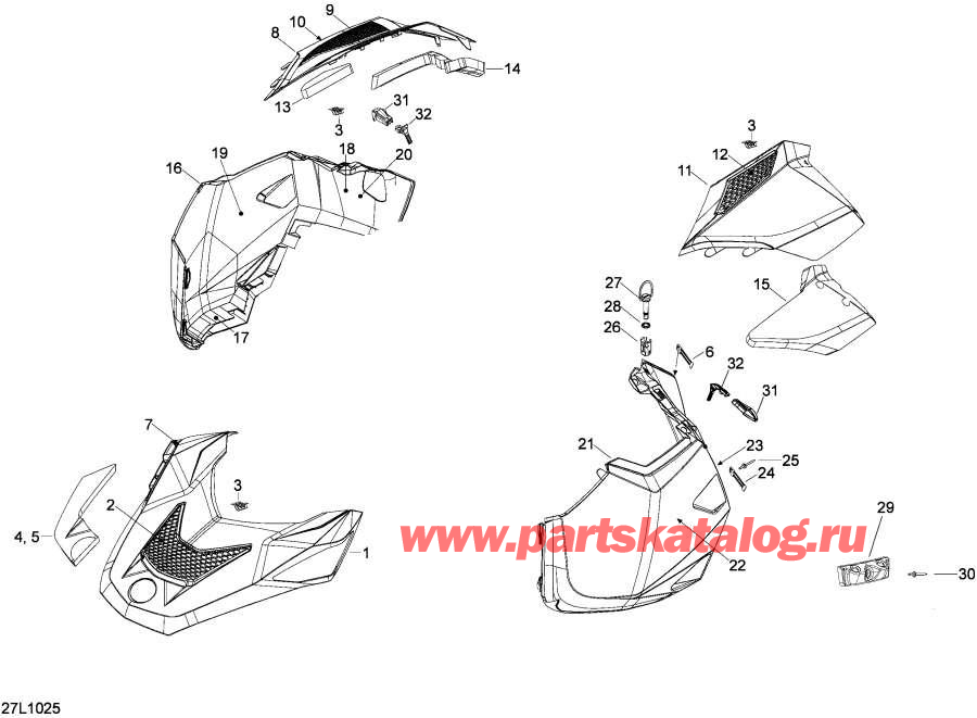 Snowmobiles Lynx  - Hood - Hood