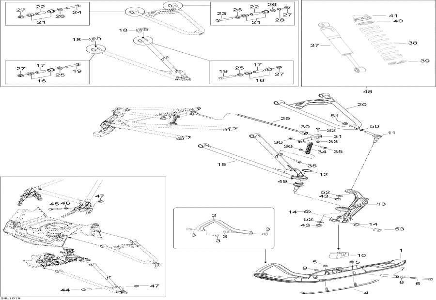  lynx  - Front Suspension And Ski /    