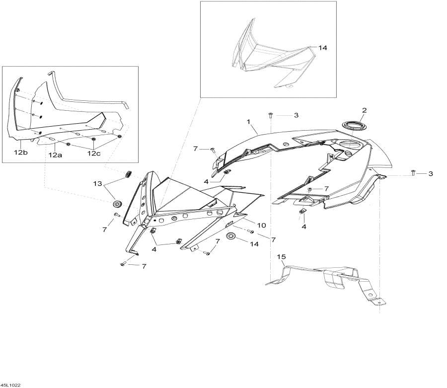 Snow mobile   -    Console / Windshield And Console