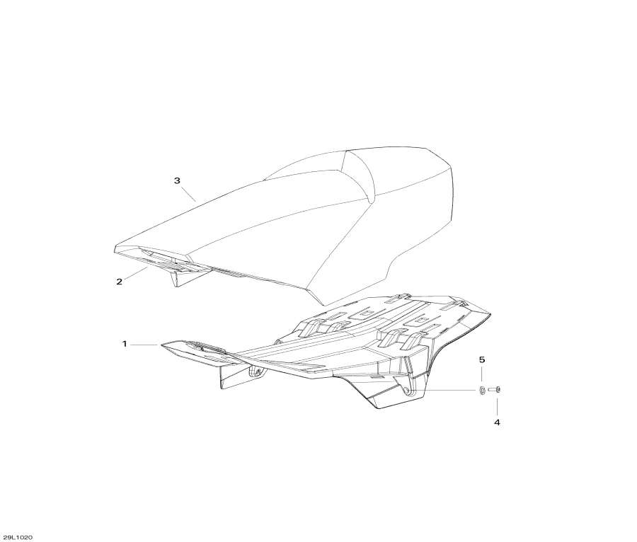 Snowmobiles lynx  - Seat / 