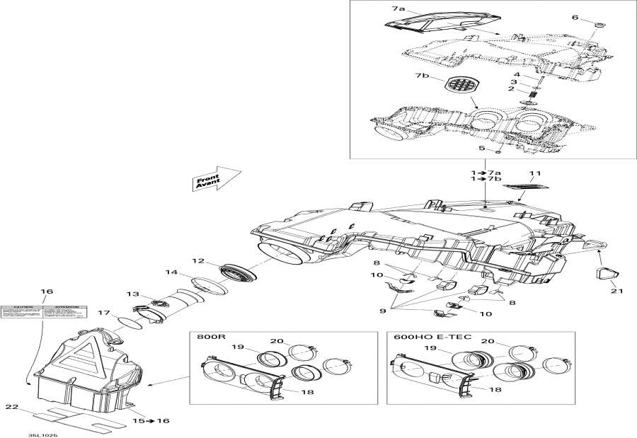 Snowmobiles lynx  - Air Intake System / Air   System
