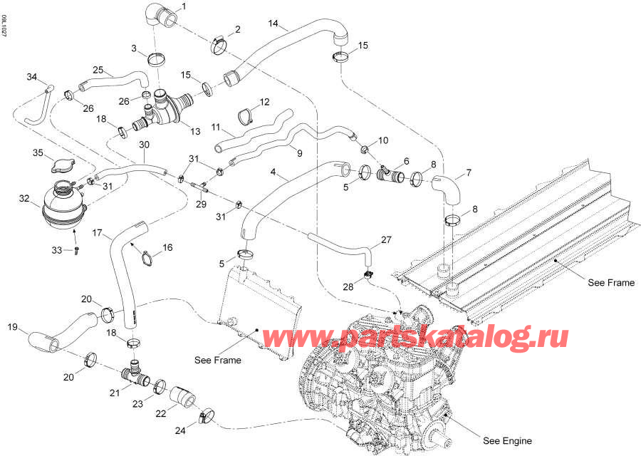 Snowmobile   -  System - Cooling System