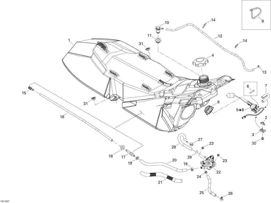 Snow mobile   - Fuel System