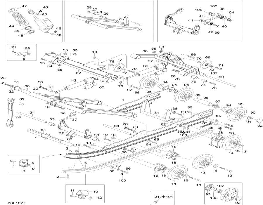 �������� lynx  - Rear Suspension / ������ ��������