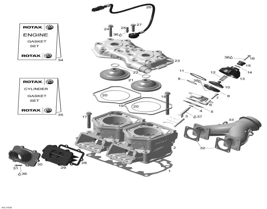  lynx  -     / Cylinder And Reed Valve