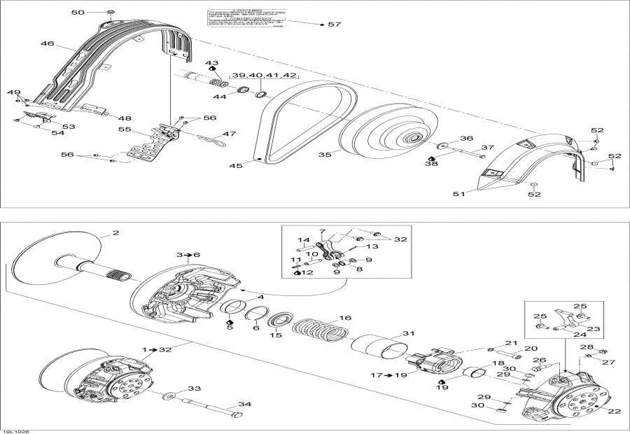 Snowmobile Lynx  - Drive System - Drive System