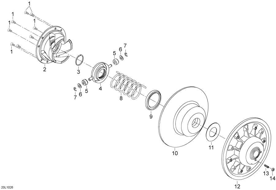 Snowmobiles lynx  -   / Driven Pulley