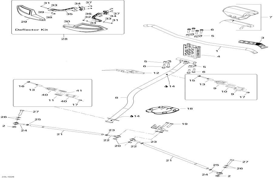 Snowmobiles Lynx  - Steering System /   System