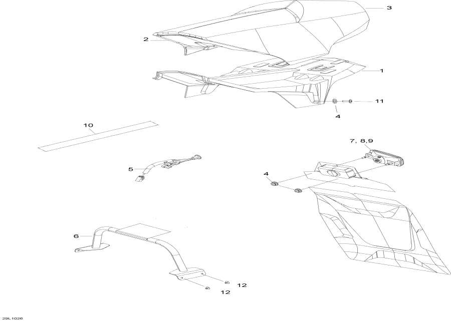 Snow mobile lynx  - Seat - 