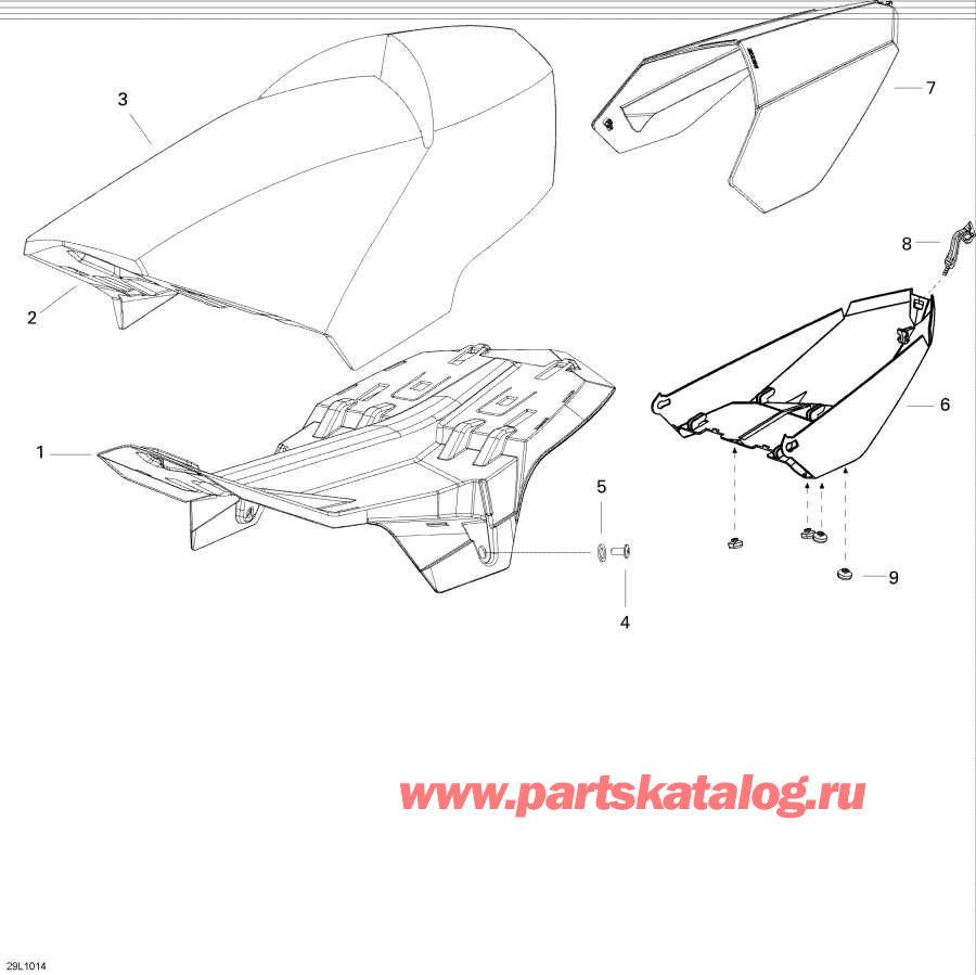 Snowmobiles lynx  - Seat