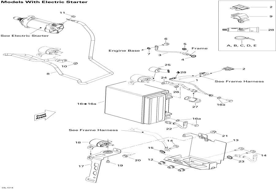 Snowmobiles Lynx  - Battery And Starter