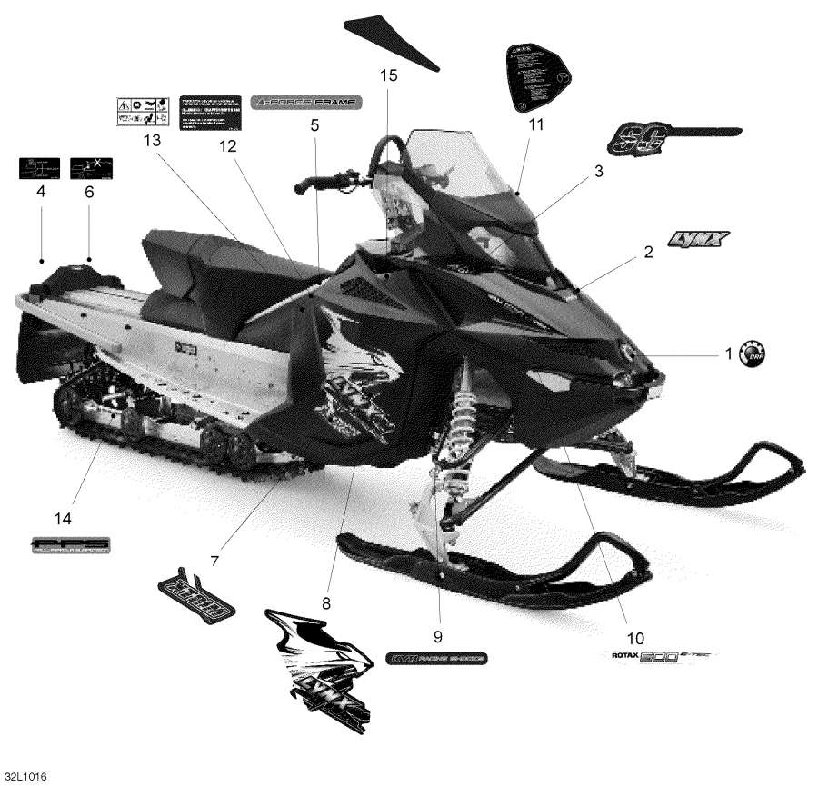 Snow mobile Lynx  - 
