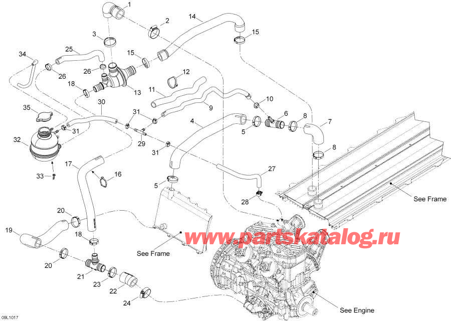 Snowmobiles   -  System / Cooling System