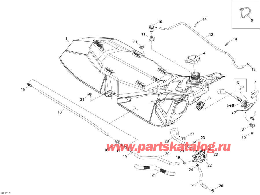 Snowmobiles lynx  - Fuel System /  