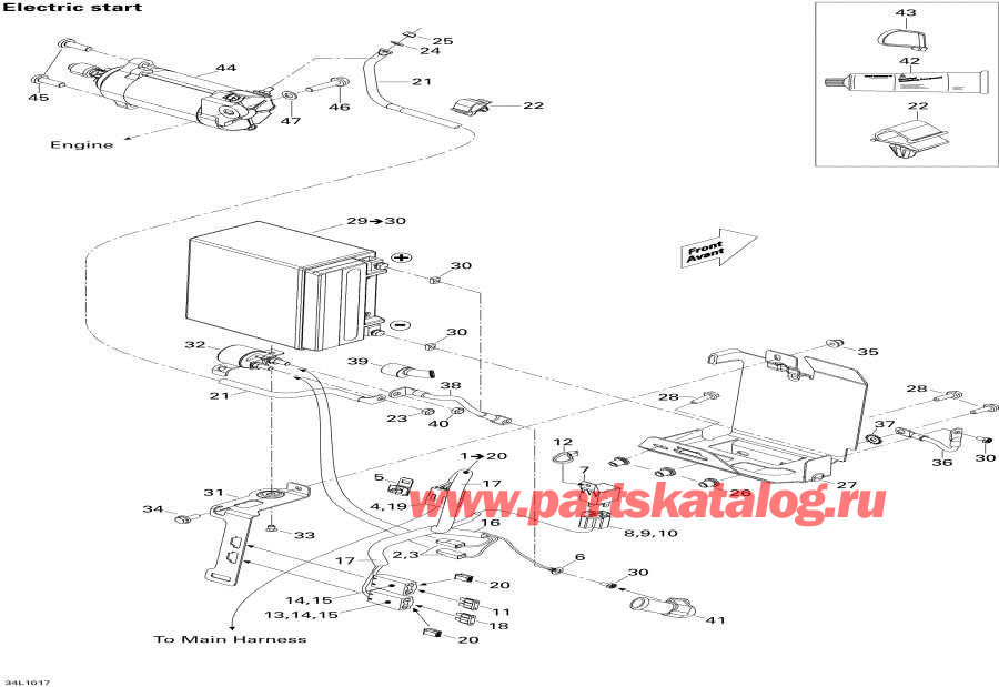 Snow mobile   - Battery   / Battery And Starter