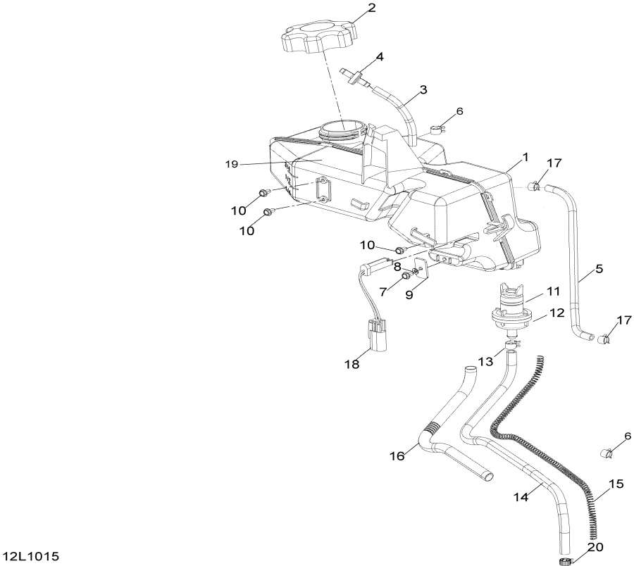 Snowmobiles Lynx  - Oil System / Oil System