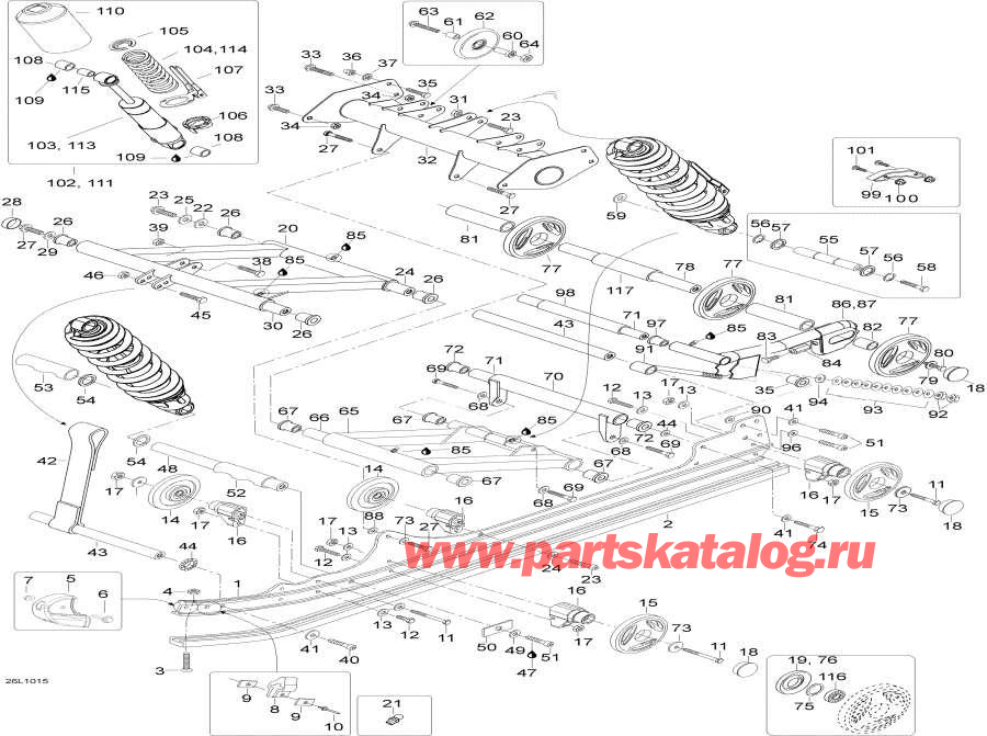 Snowmobiles Lynx  - Rear Suspension -  