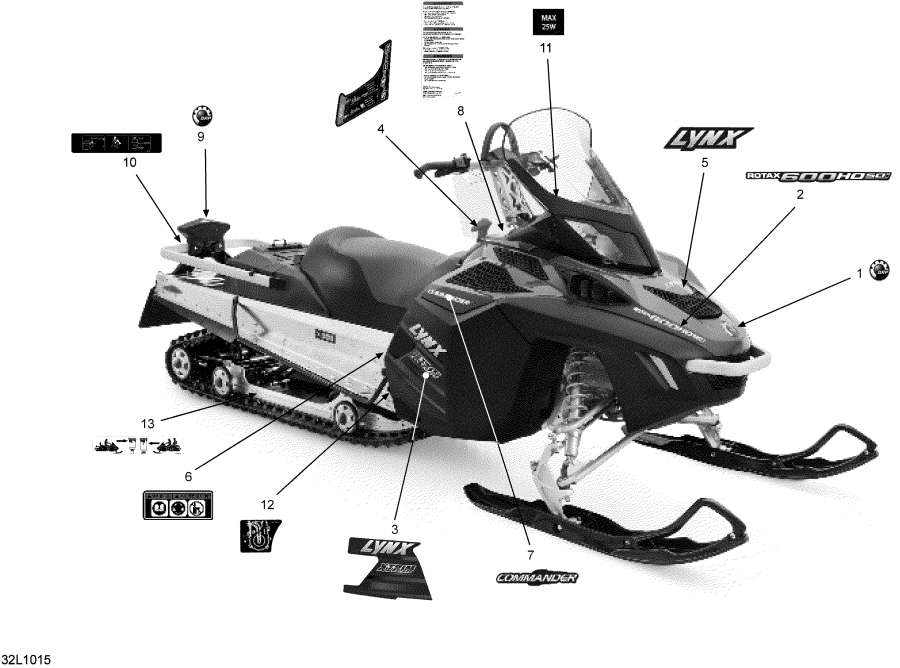 Snow mobile   -  - Decals
