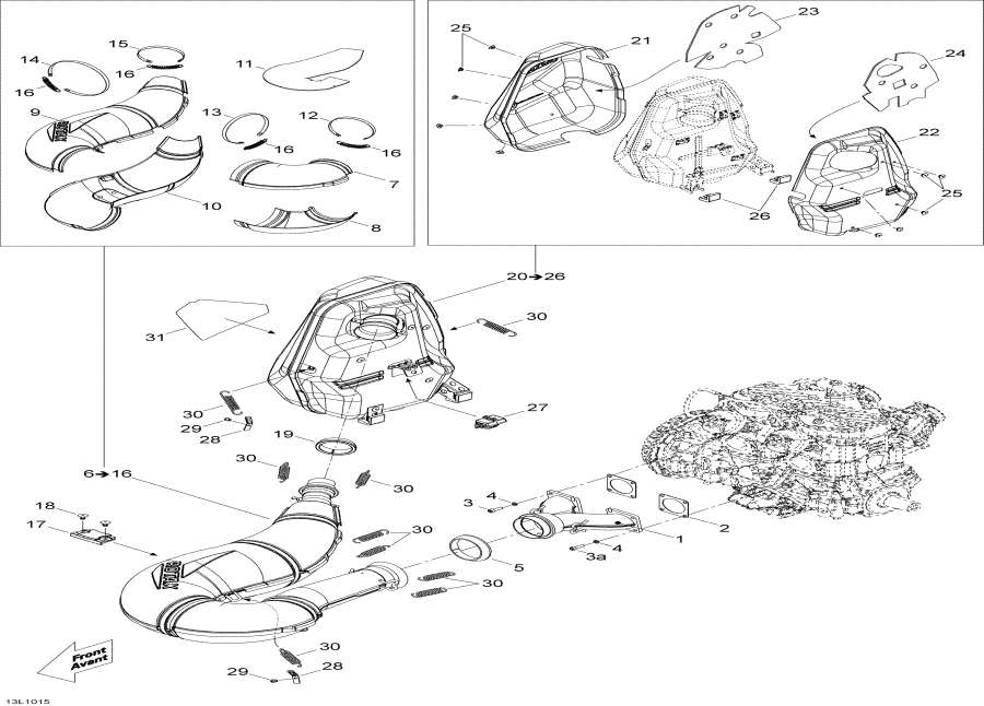 ��������� lynx  - ��������� ������� / Exhaust System