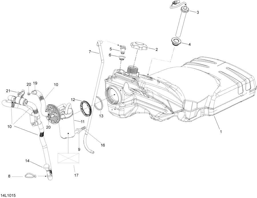 Snowmobile lynx  - Fuel System