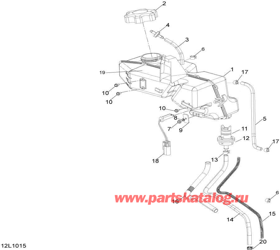 Snow mobile Lynx  - Oil System - Oil System
