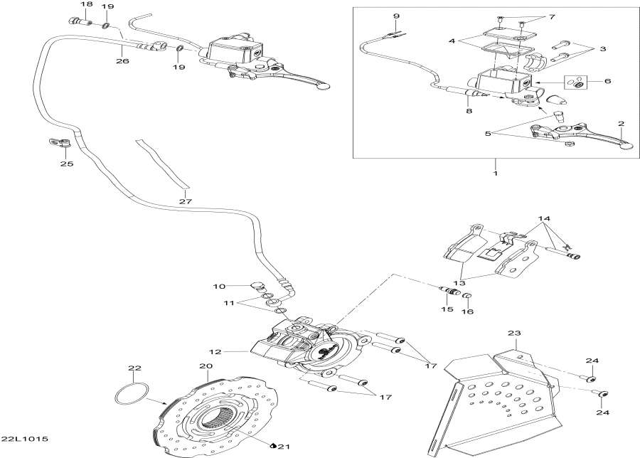 Snow mobile   - Hydraulic  - Hydraulic Brake