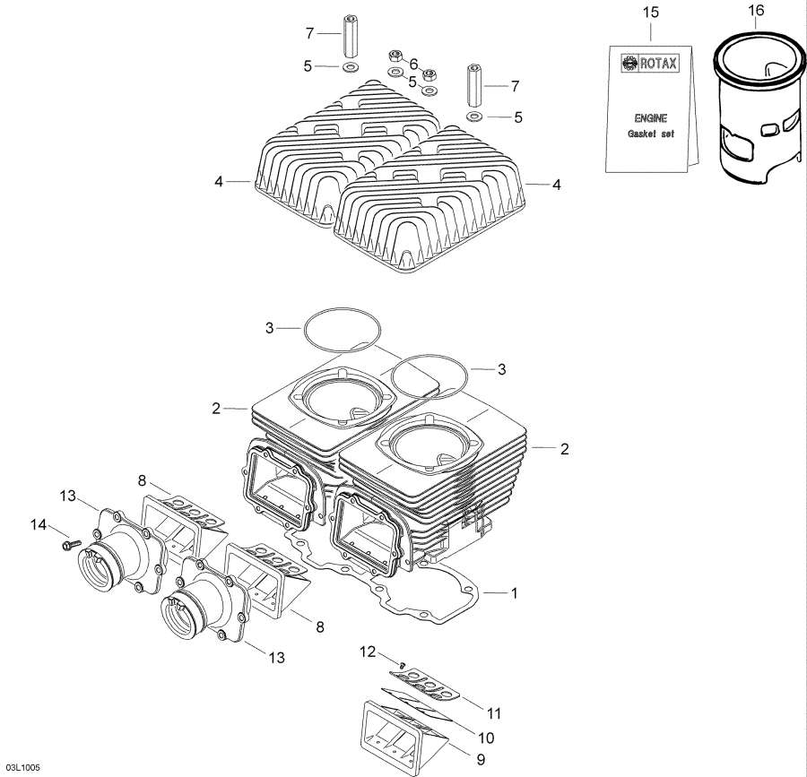  lynx  - Cylinder And Cylinder Head