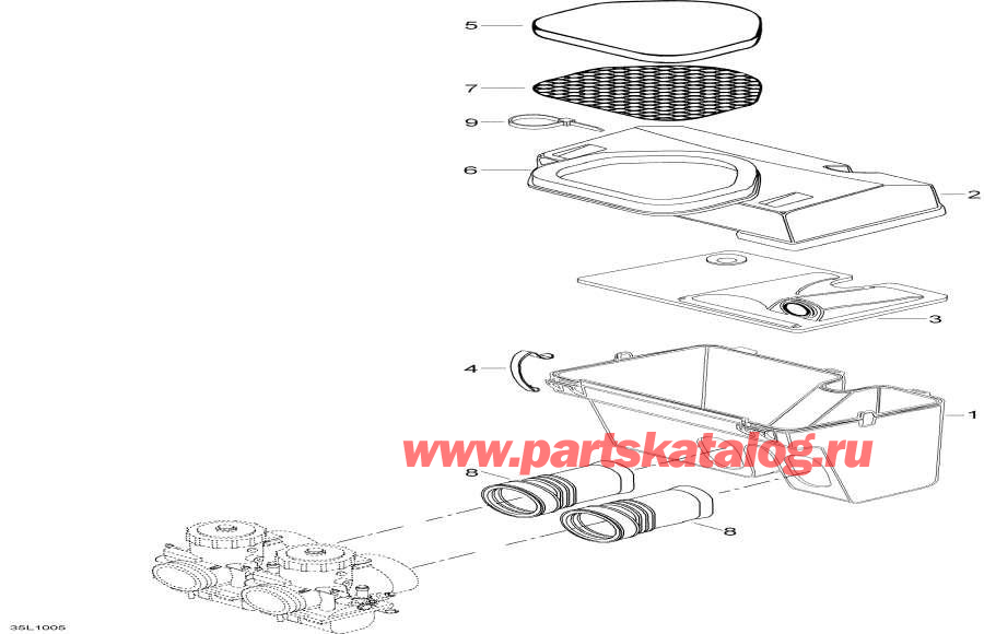 Snow mobile lynx  - Air  - Air Silencer
