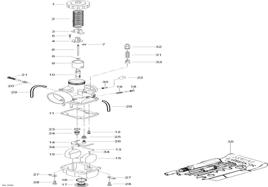 Snowmobiles Lynx  - Carburetor
