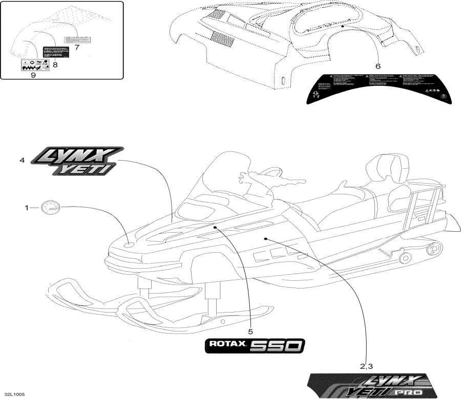 Snowmobiles Lynx  - Decals,