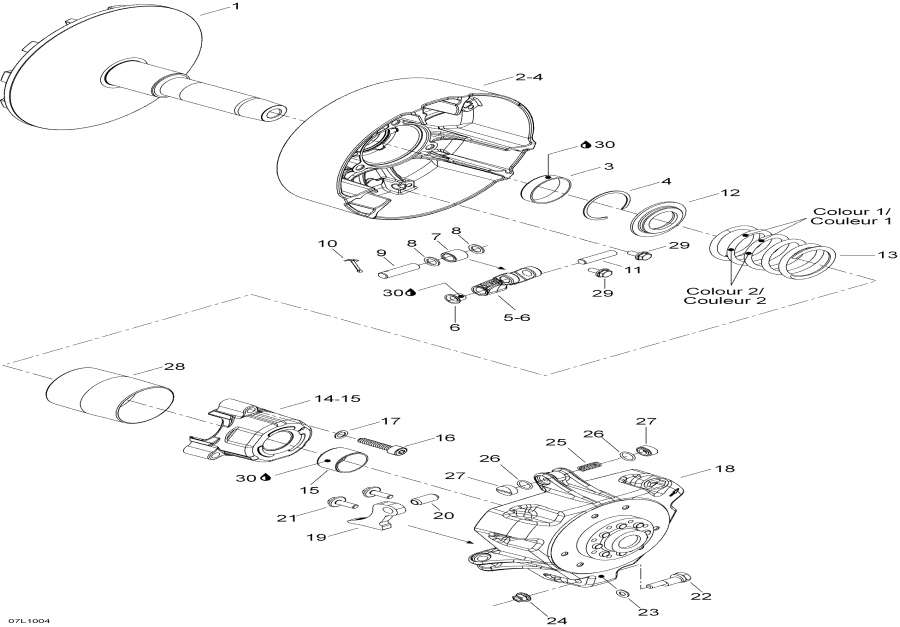 Snowmobiles lynx  - Drive Pulley (army) /   (y)