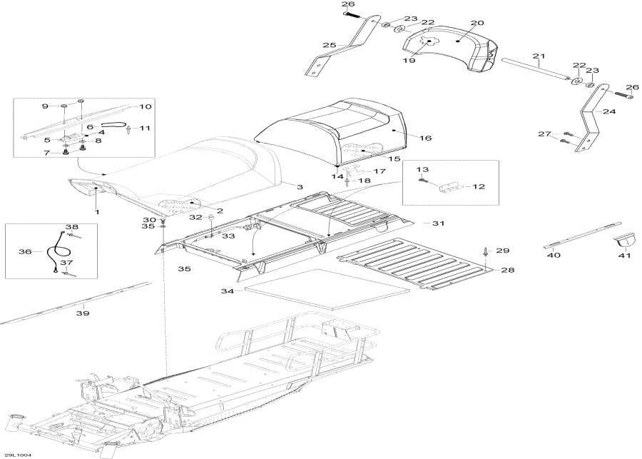 Snow mobile Lynx  - Seat (army) -  (y)