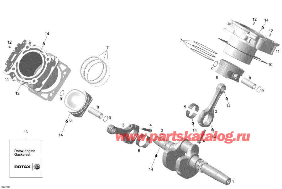 Snowmobile �����  - Cylinder And Crankshaft - ������� � ��������