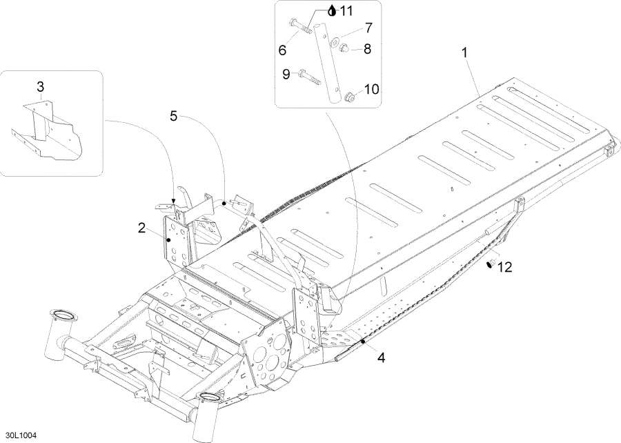 Snowmobile lynx  - Frame / 