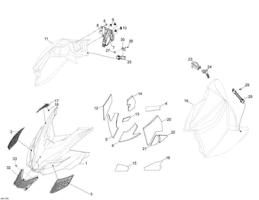 Snowmobiles   - Hood / Hood