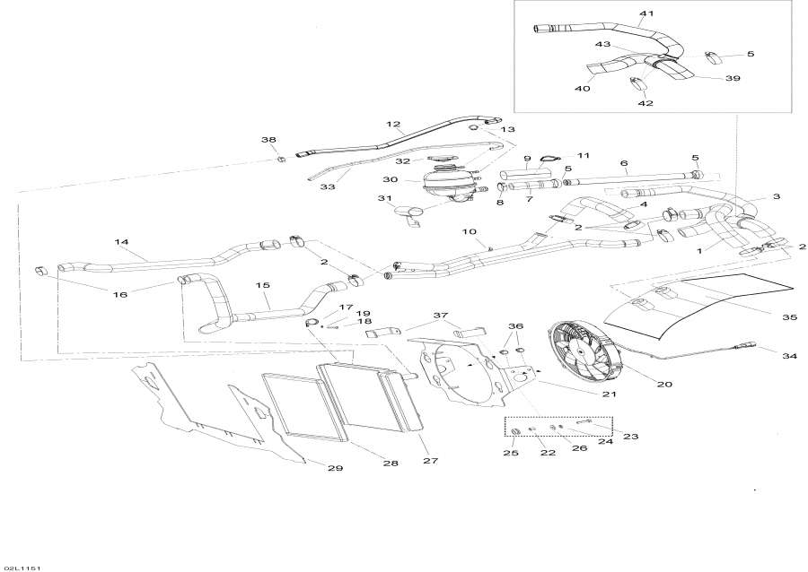Snow mobile   - Cooling System