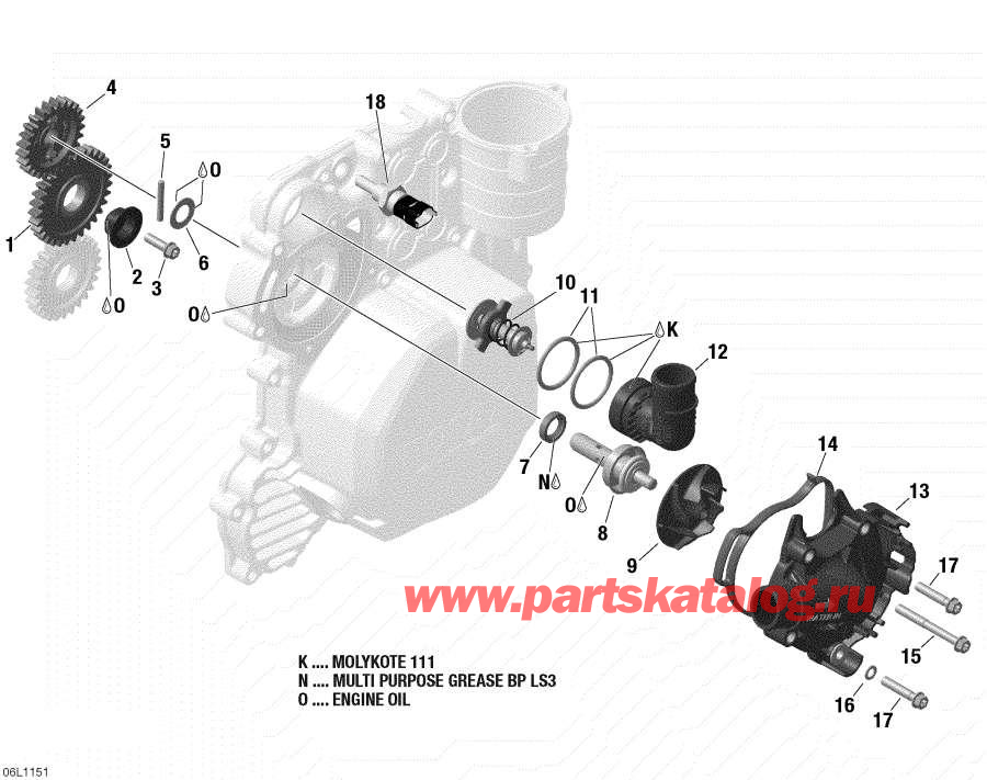 Snow mobile Lynx  - Engine Cooling /  