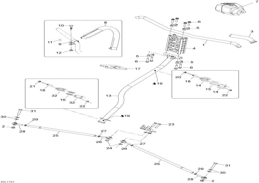 Snowmobile Lynx  - Steering System /   System