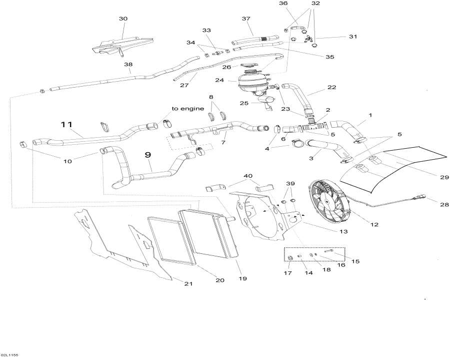 Snow mobile   -  System - Cooling System