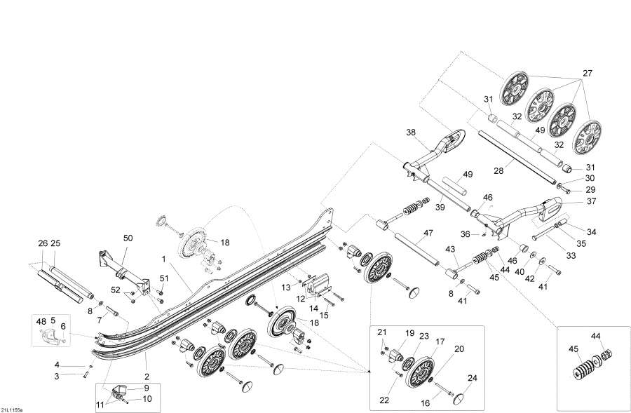 Snow mobile Lynx  - Rear Suspension