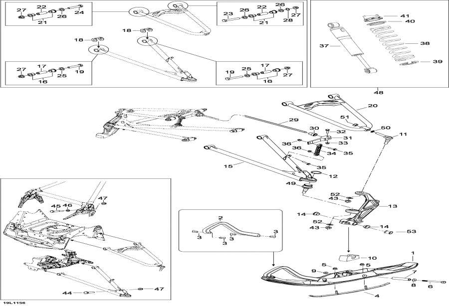  Lynx  - Front Suspension And Ski