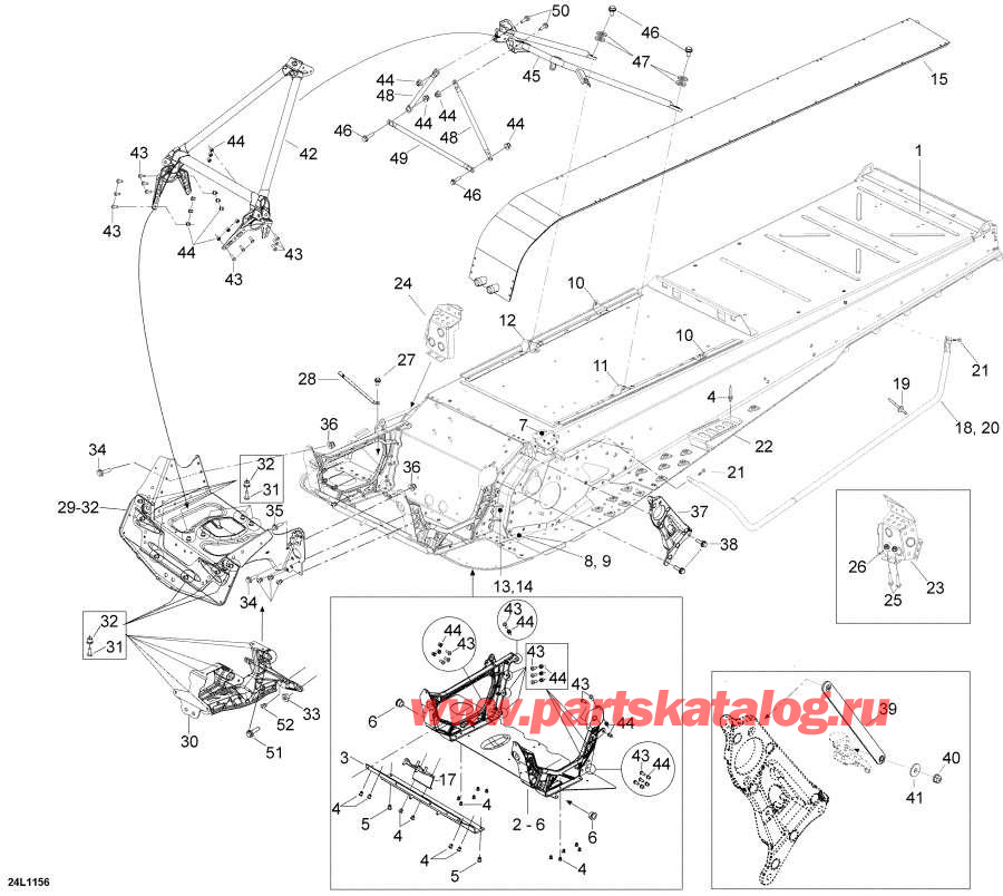 Snowmobiles lynx  -  - Frame